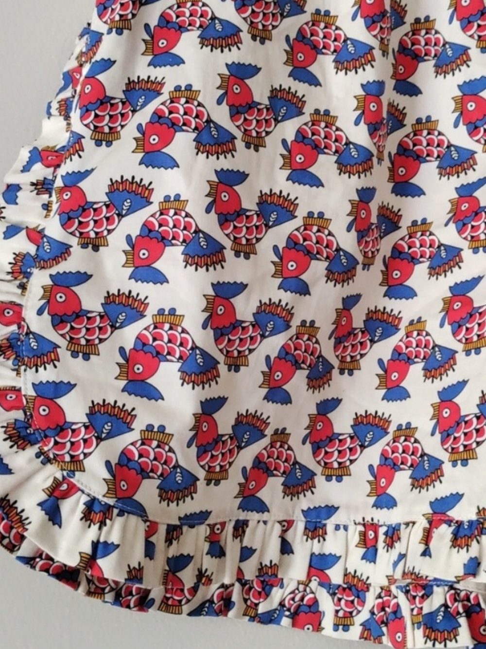 La double j galletti rooster print cotton summer shorts sz medium
